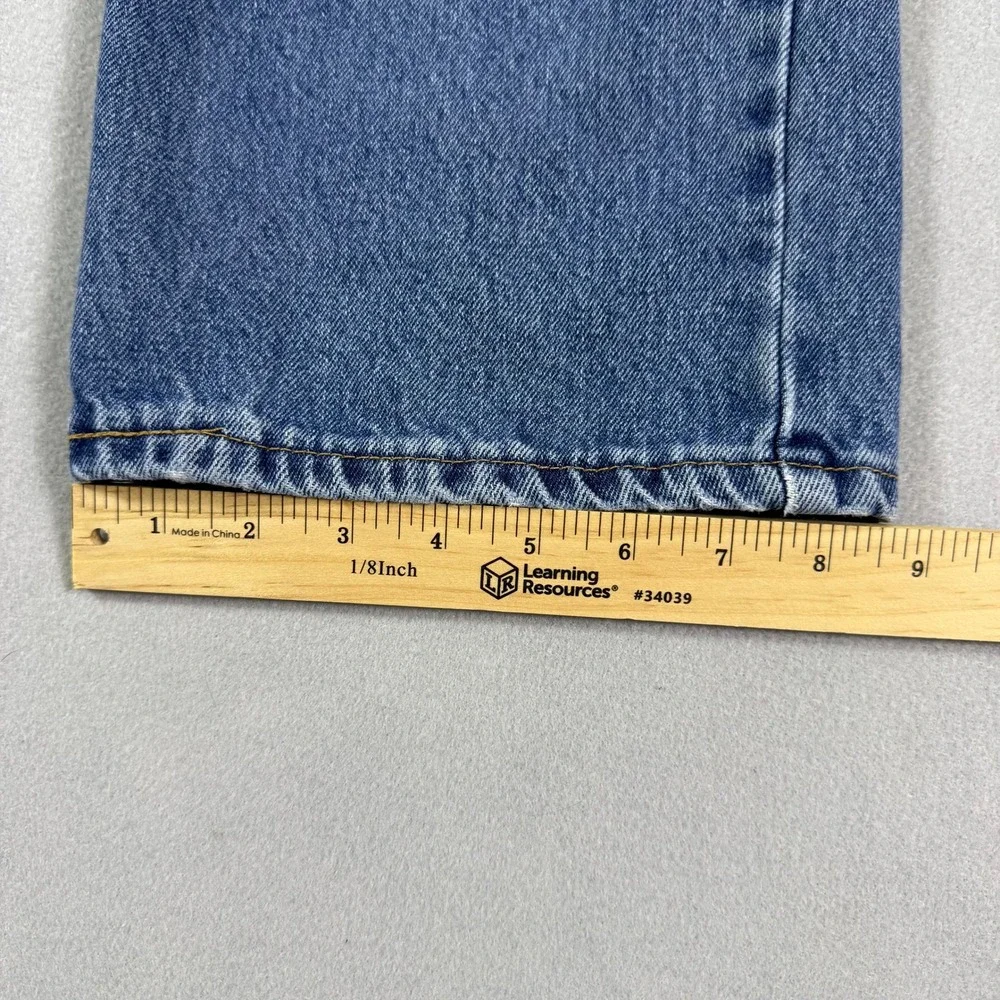 Levis 505 Regular Fit Jeans Mens 40x30‎ Blue Medium Wash Straight Leg Denim